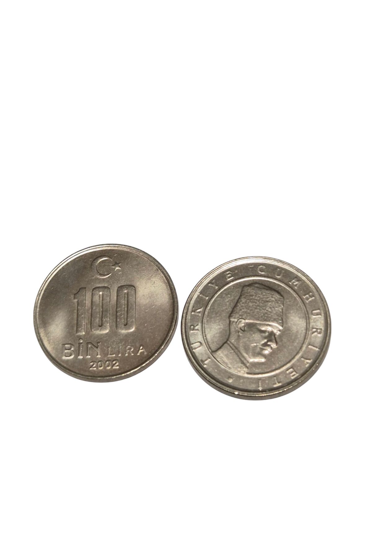 Koleksiyon 2002 YILI TERS-DÜZ TAKIM ÇİL 100 BİN LİRA