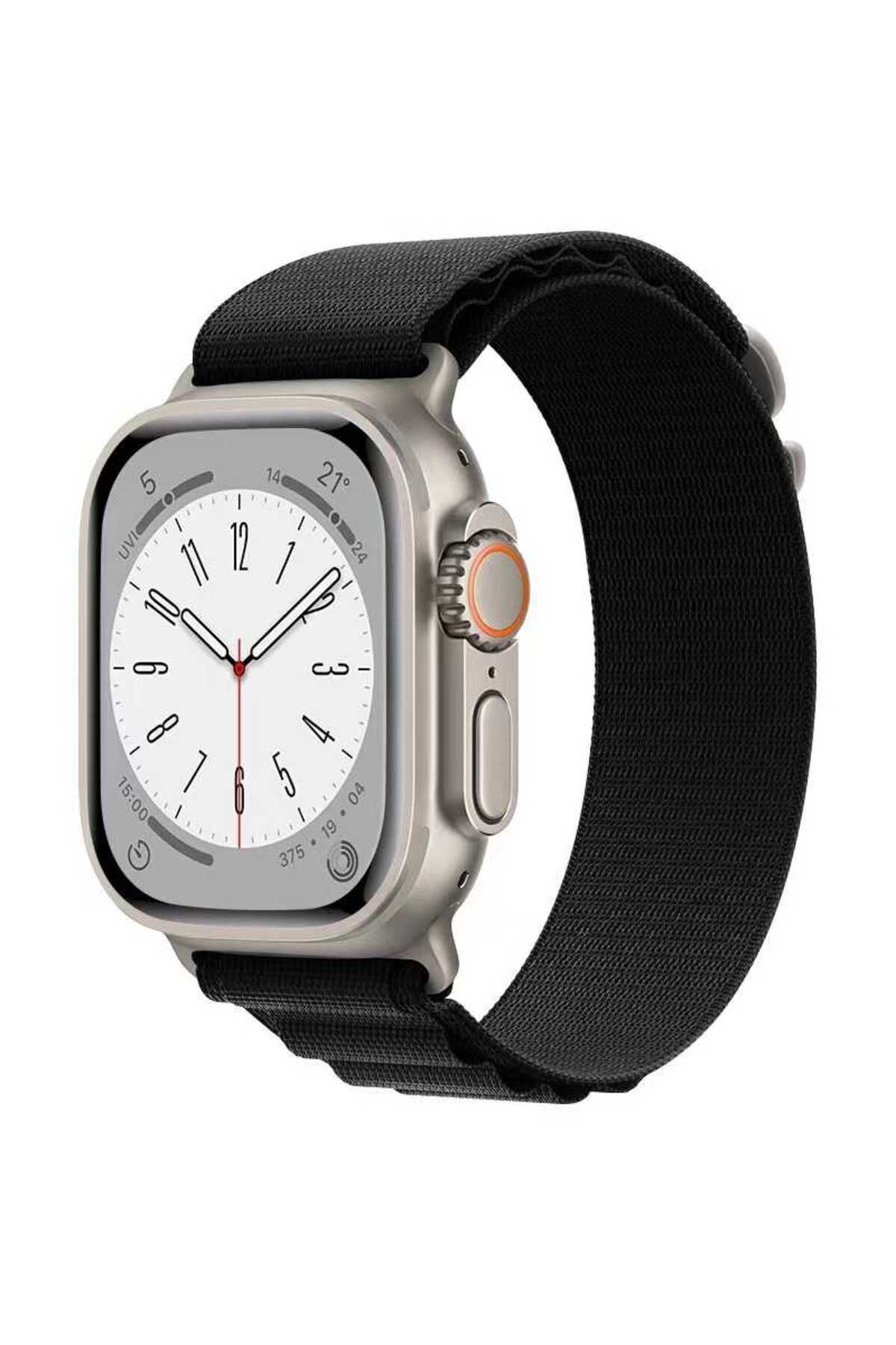 Teknodur Watch 44mm Uyumlu KRD-74 Hasır TKDR Kordon-Siyah