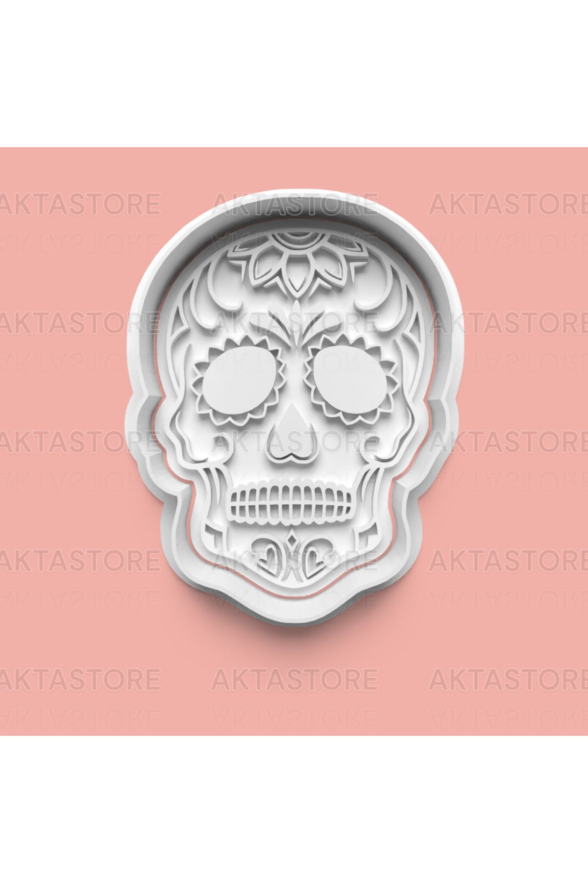 AKTASTORE Kafatası Figürlü Kurabiye Kalıbı