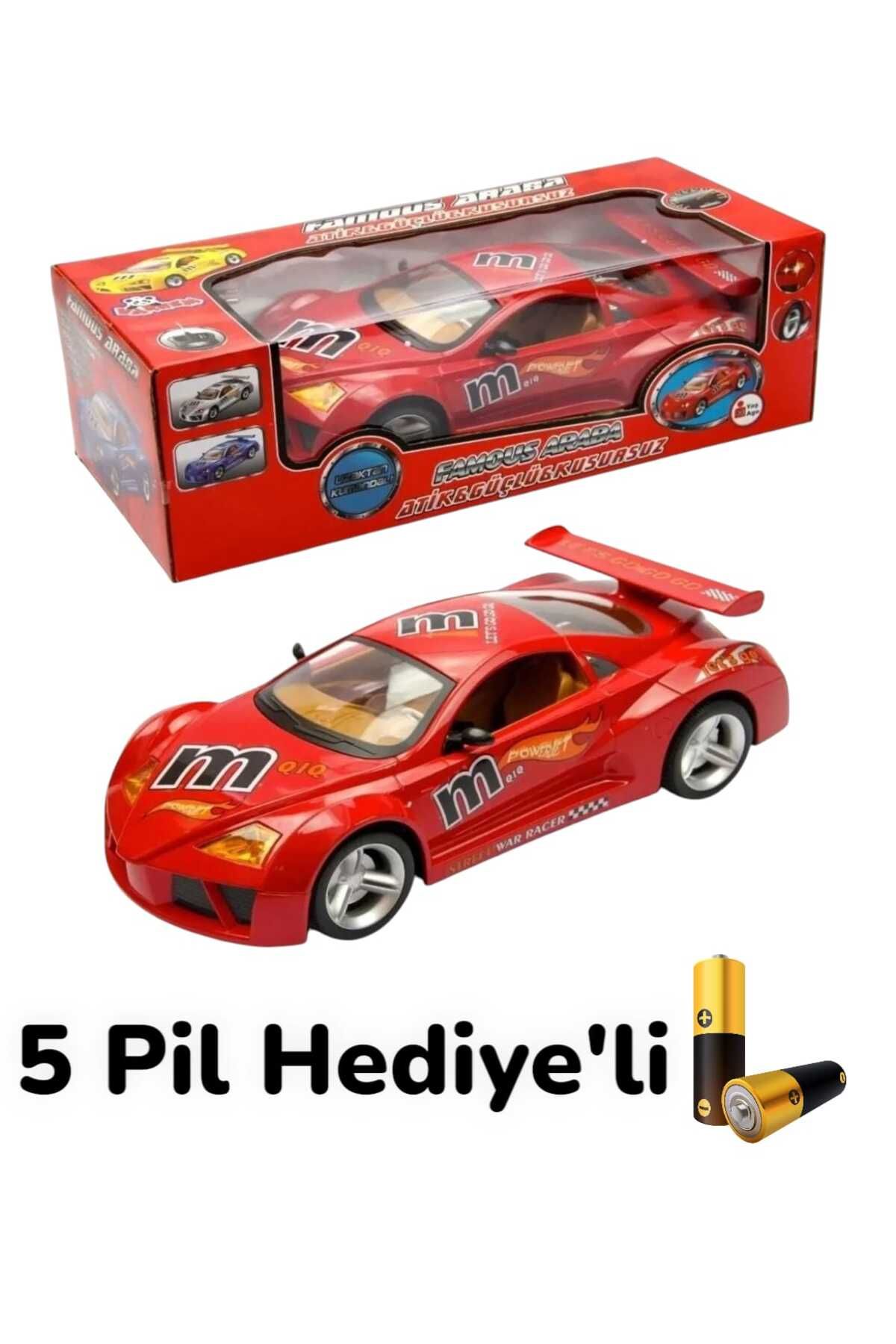 KİNKU Famous Car Uzaktan Kumandalı Işıklı Pilli 1:14 x28 Cm 5 Pil Hediyeli