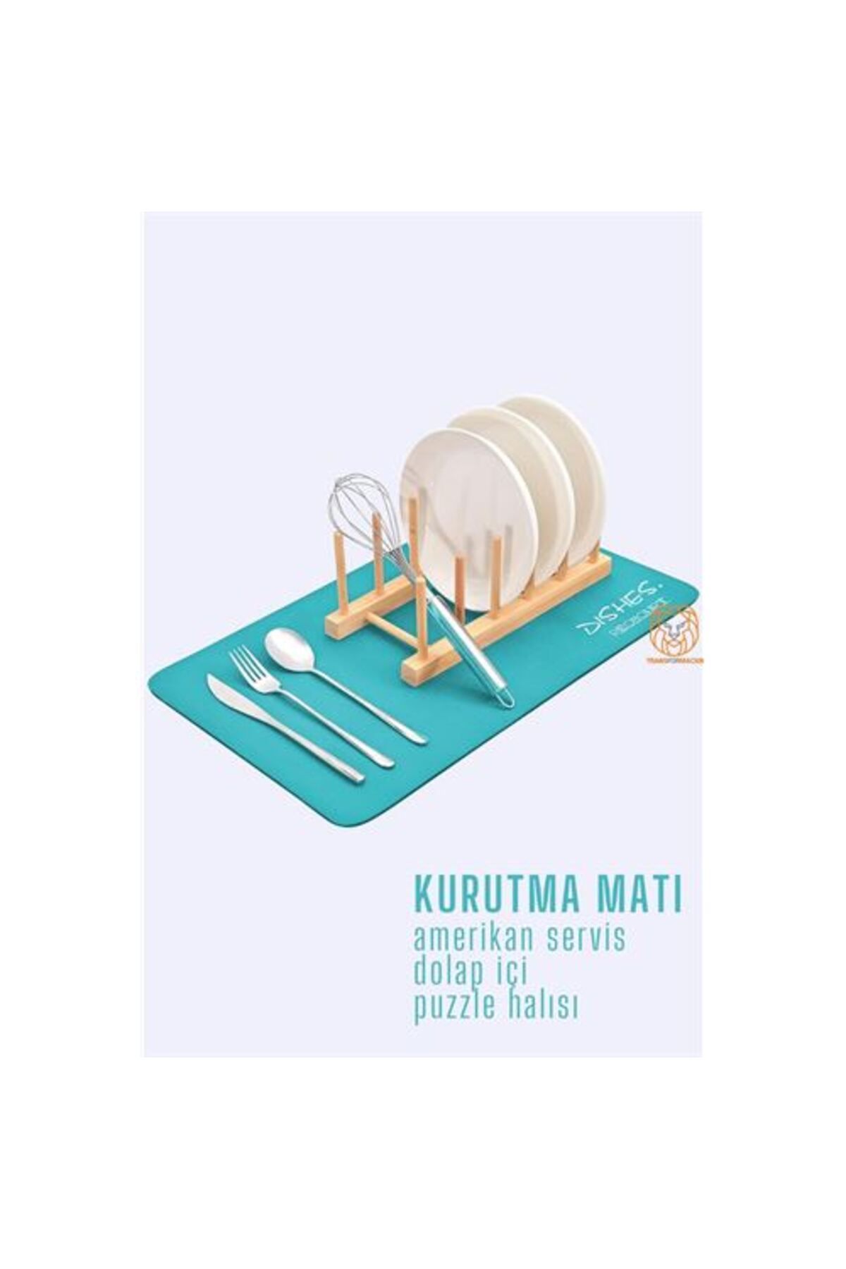 ÖYKÜ VE YİĞİT Bulaşık Durulama Kurutma Matı Süzücü Emici D.Reohouri Design