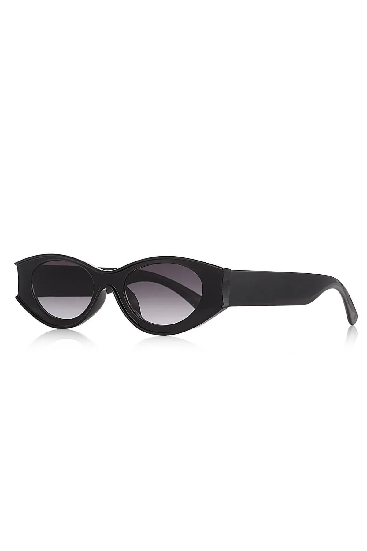 Chunky Frame Unisex Siyah Güneş Gözlüğü