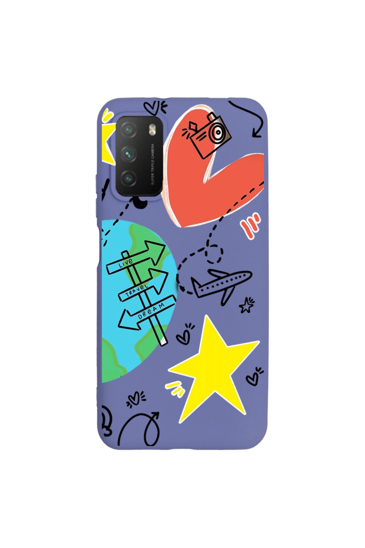 Royaleks Xiaomi Redmi 9T Lansman Kılıf - World