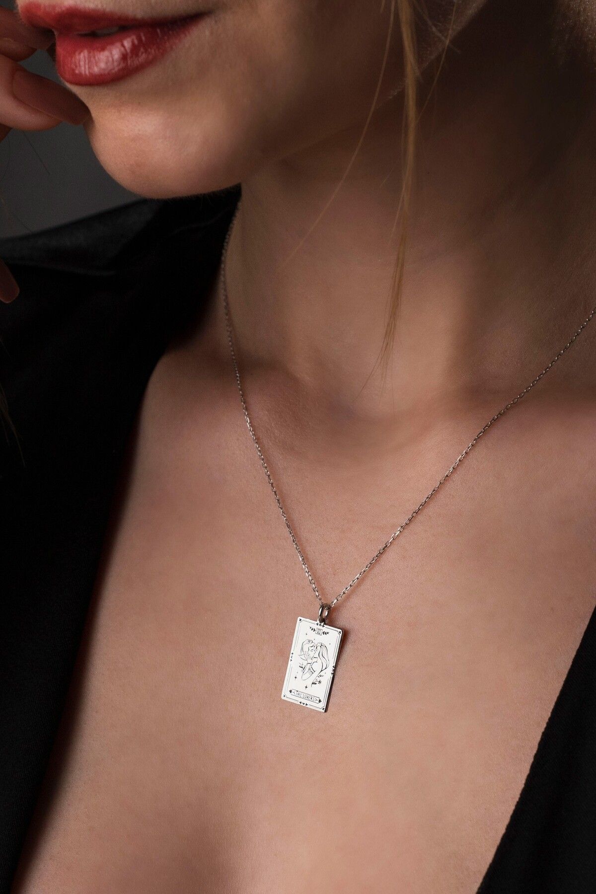 TigerxlJewellery 925 Ayar Gümüş The Lovers Kolye