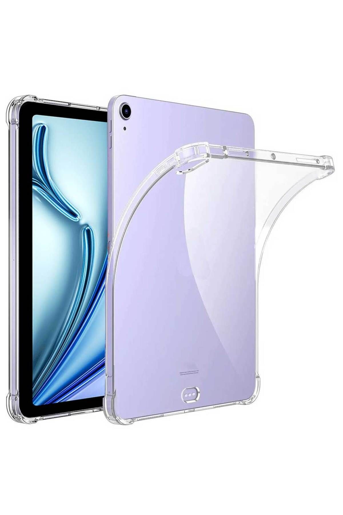 Smart Tech Apple iPad Air 13 M3 2025 Uyumlu A3268 A3269 Shock Darbe Emici Şeffaf Tablet Kılıfı