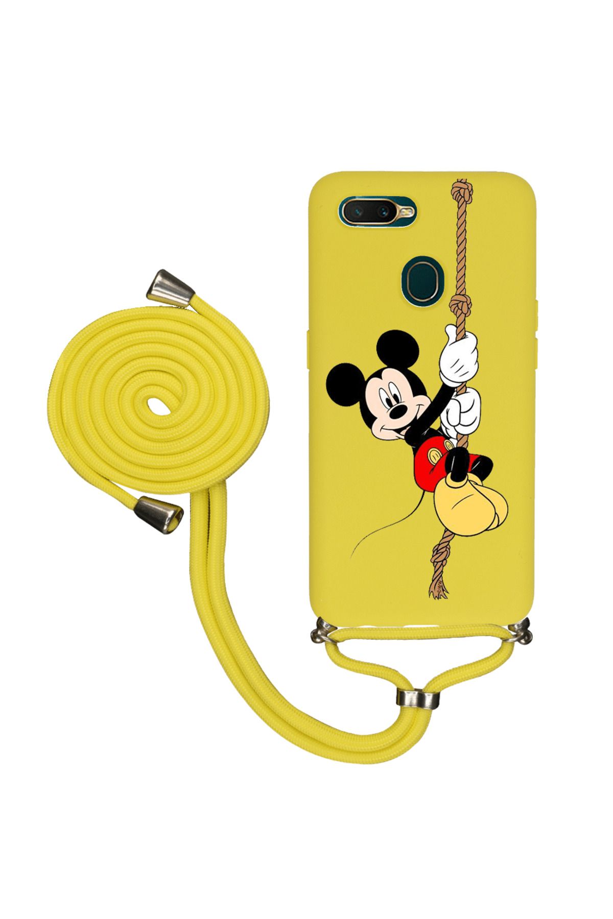 Royaleks Oppo A5s İpli Lansman Kılıf - Mickey Mouse