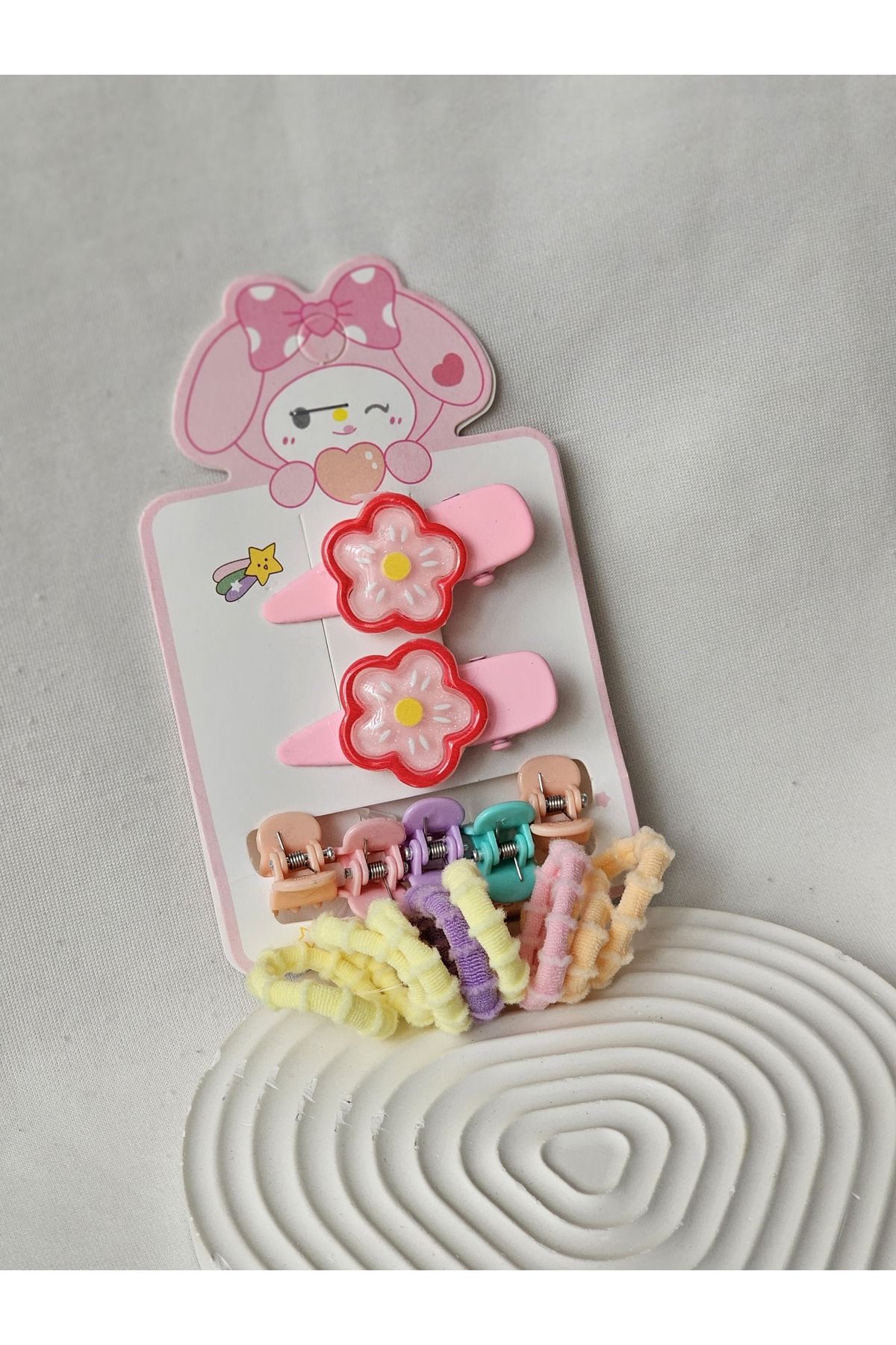 Roya Happiness ÇOCUK TOKA SETİ FİGÜRLÜ ÇITÇIT PENS LASTİKLİ KARIŞIK BEBEK VE ÇOCUK TOKASI