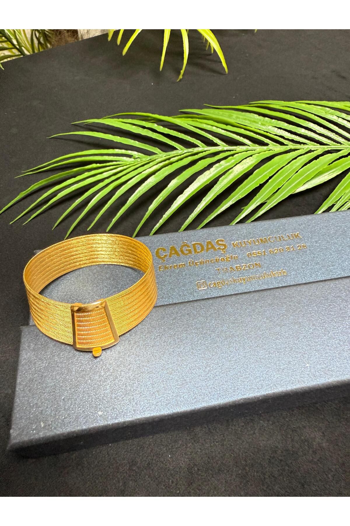 ÇAĞDAŞ GOLD TRB 9 Sıra Trabzon Hasır Bileklik