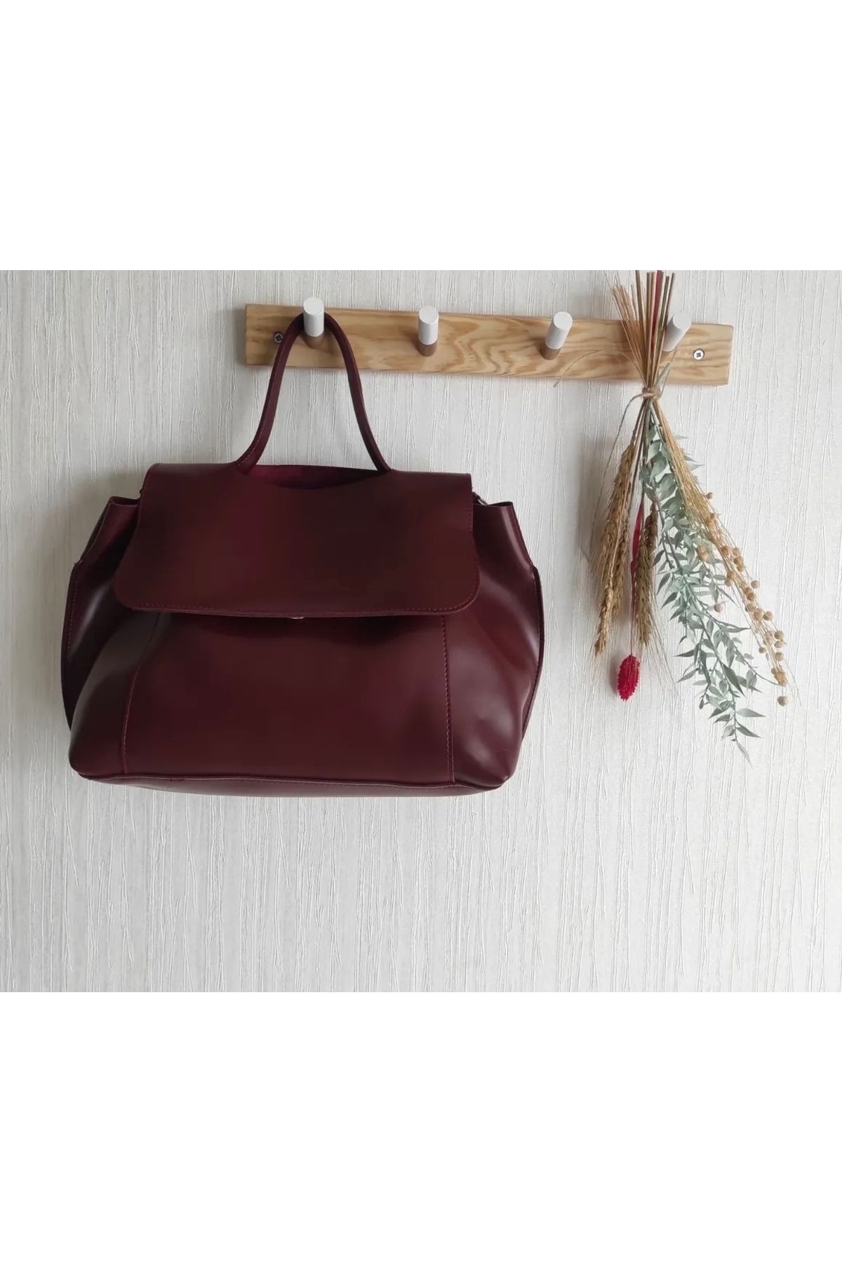 MODA Belisbag Kadın Bordo El ve Omuz Çantası