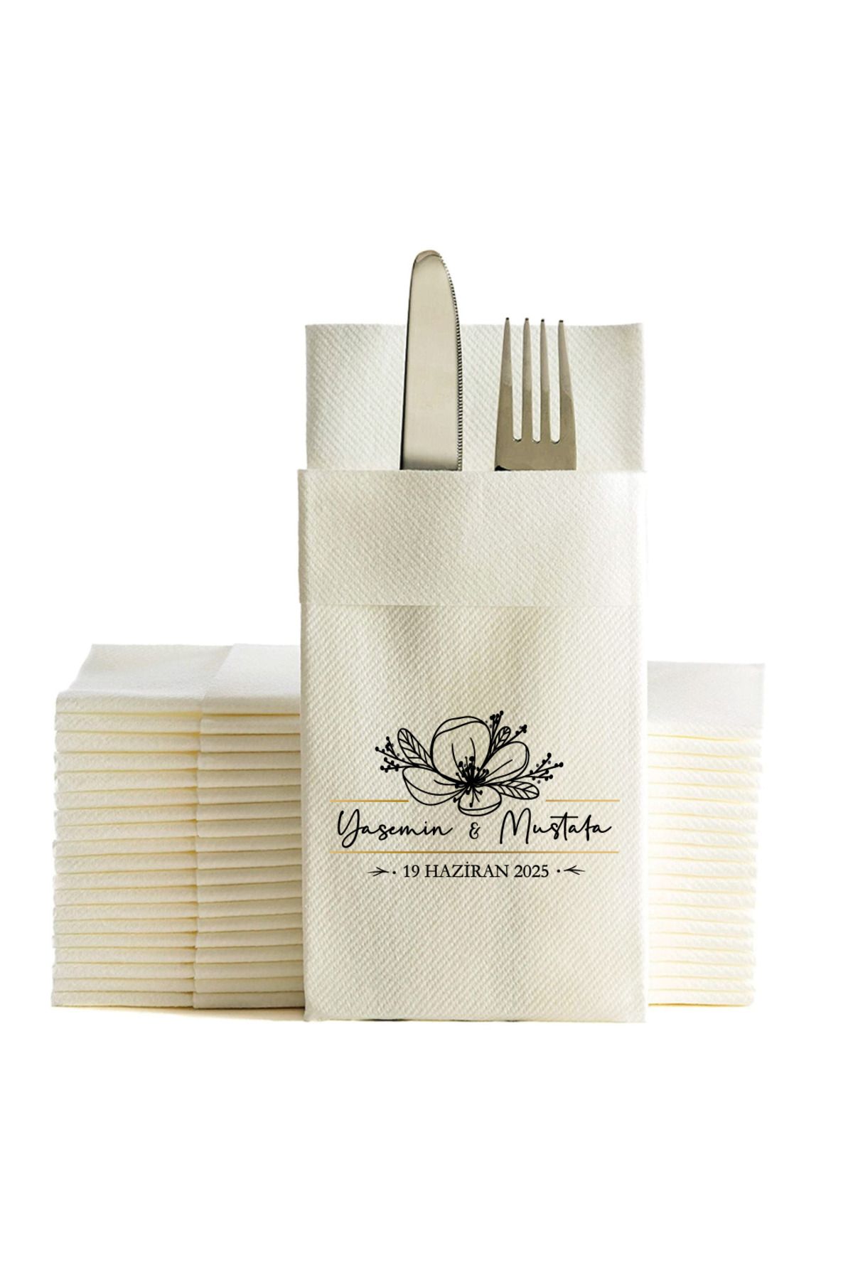 NapkinStore Alma Kişiye Özel Airlaid Peçete 25 Adet