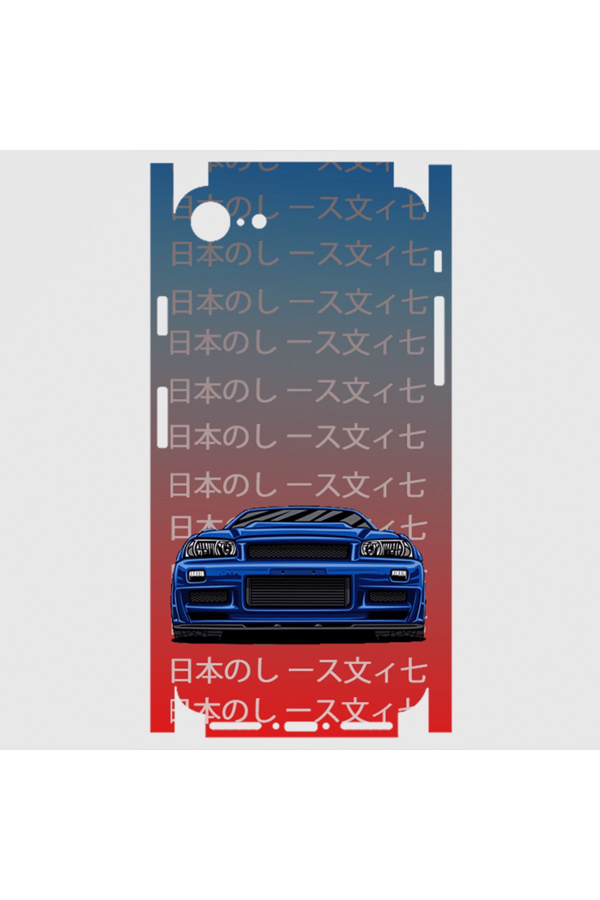 Royaleks iPhone 8 uyumlu Telefon Kaplama - Skyline R34 JDM 2