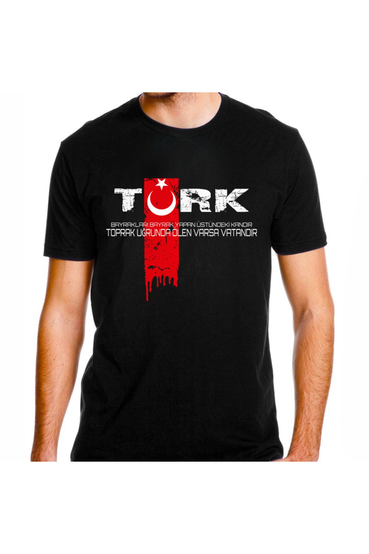 Alfatech By Alfani Türk Bayrak Baskılı Tişört