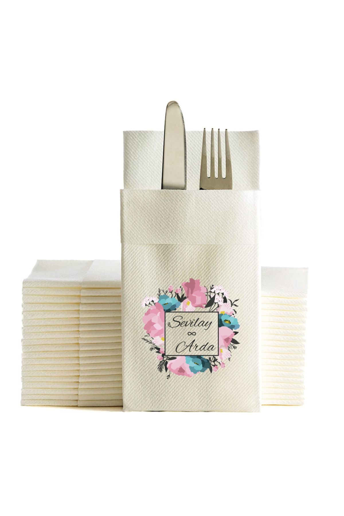 NapkinStore Nora Kişiye Özel Airlaid Peçete 25 Adet