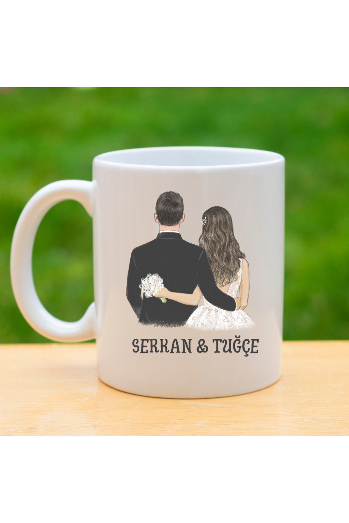Tu&Se Candles Sevgililere Eşlere Özel Kupa Bardak – İsimli, Anlamlı Hediye