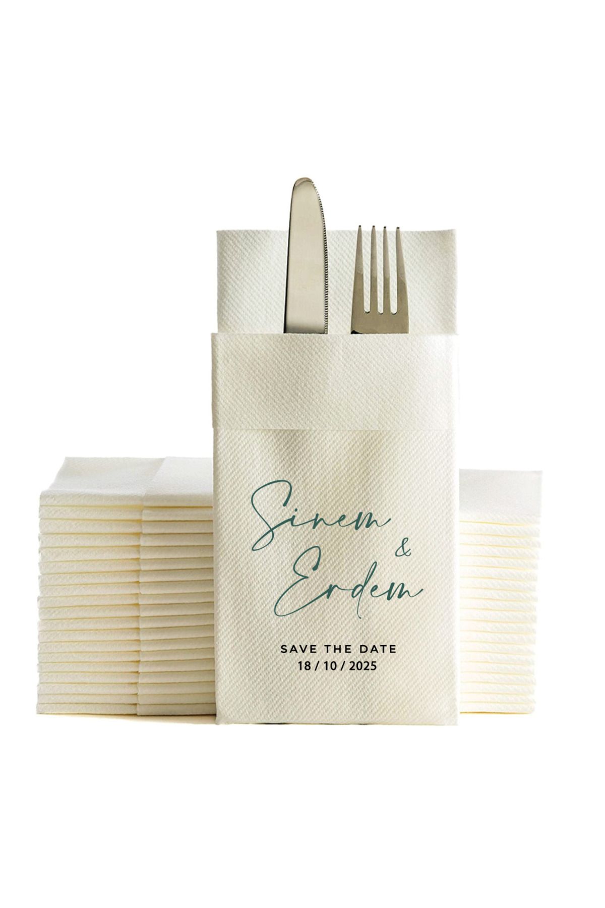 NapkinStore Vera Kişiye Özel Airlaid Peçete 25 Adet