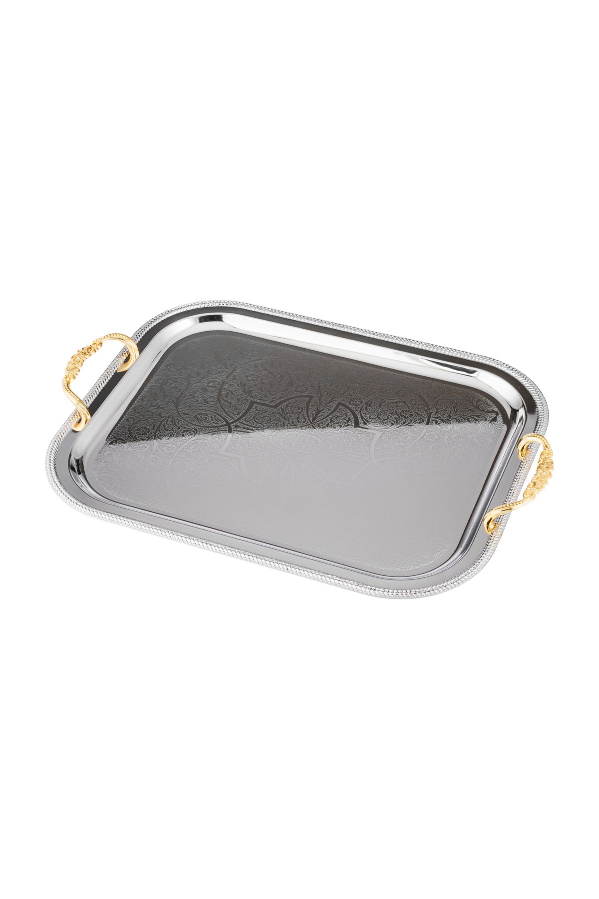 Dania-A set of 3 trays in different sizes with high-quality metal, with 3 pieces to welcome and add a touch to the presentation. 5