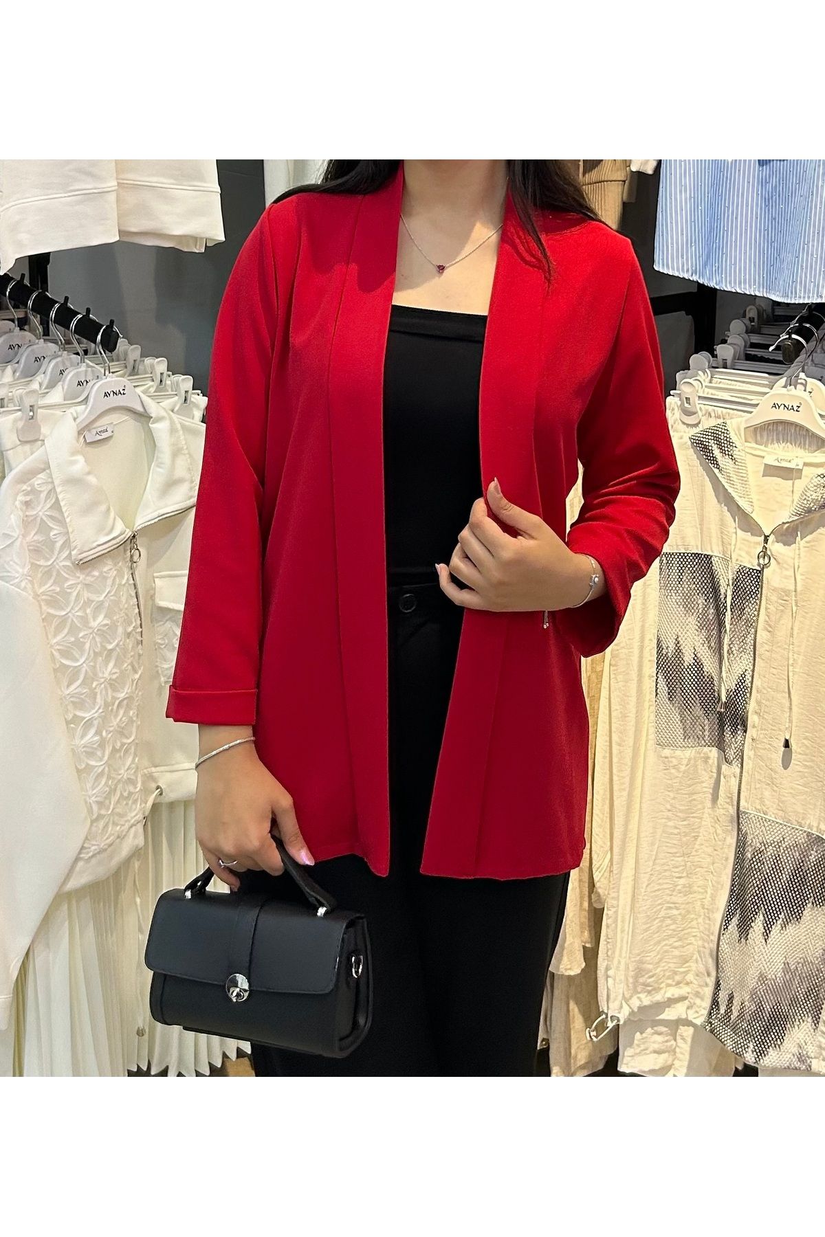 ERVA Kadın Şal Yaka Blazer Ceket Double kumaş– Günlük ve Davet Şıklığı Bir Arada