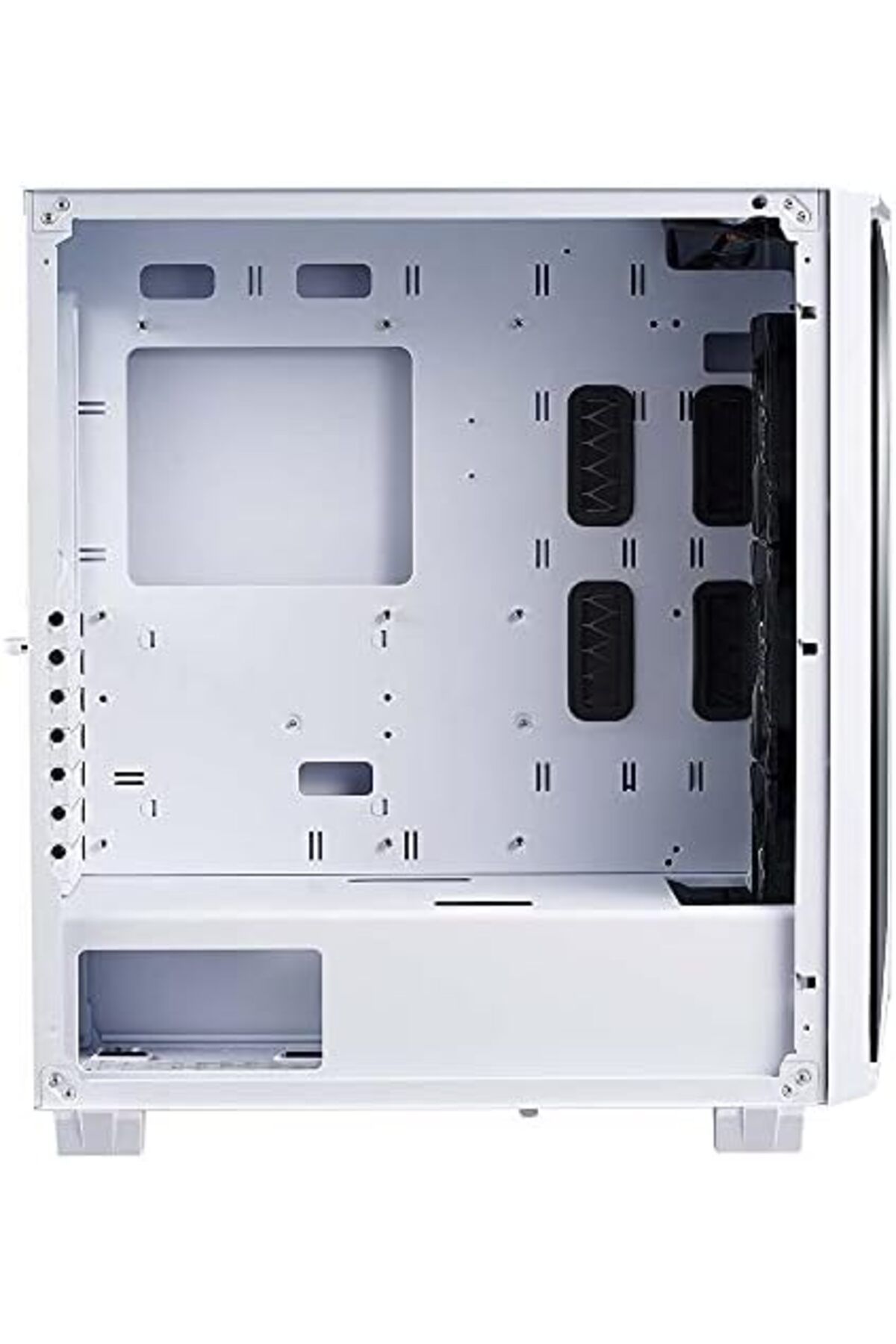 XPG-Cruiser Mid-Tower Aluminum Frame Tempered Glass Panel with Removable Dust Filter PC Case Include 2