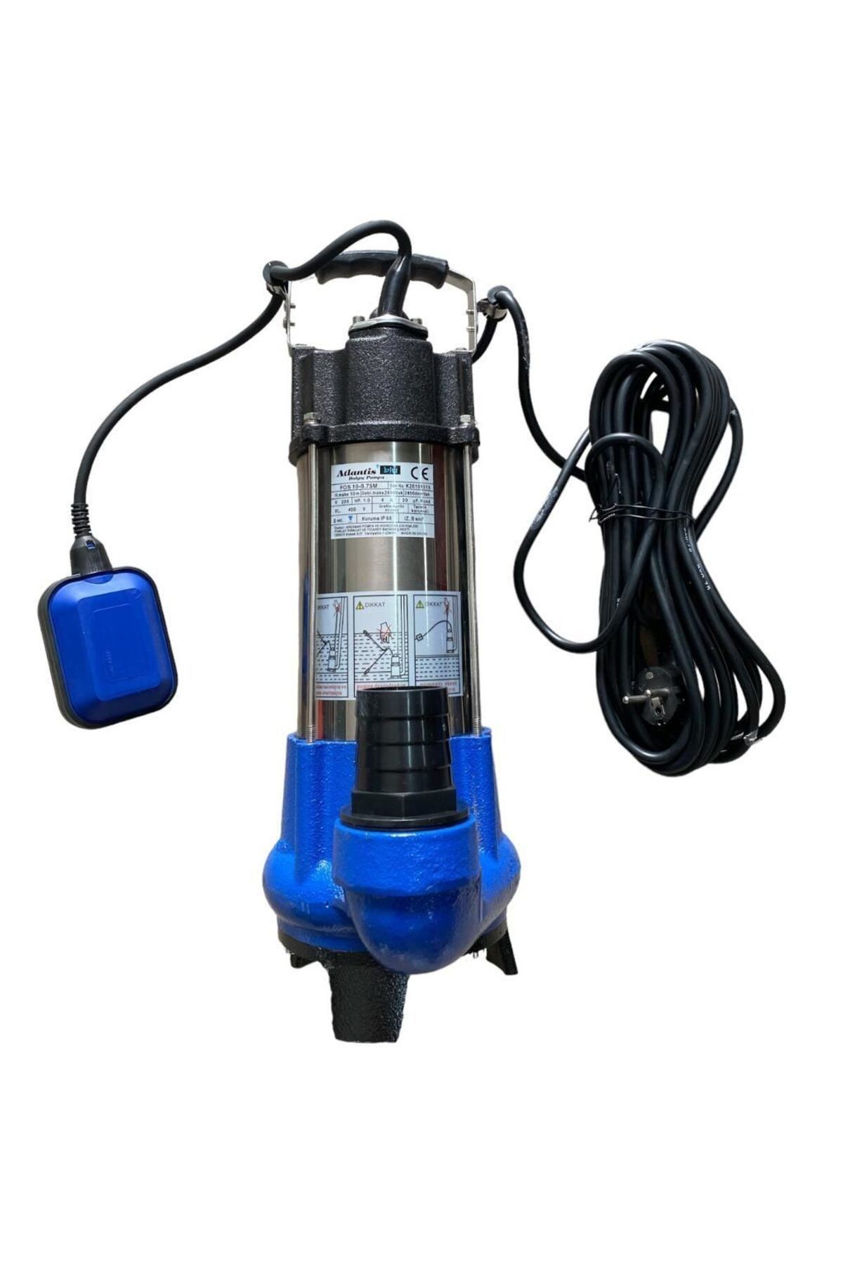 Lisinya Atlantis FOS10-0,75M Açık Fanlı Foseptik Pompası 1 hp