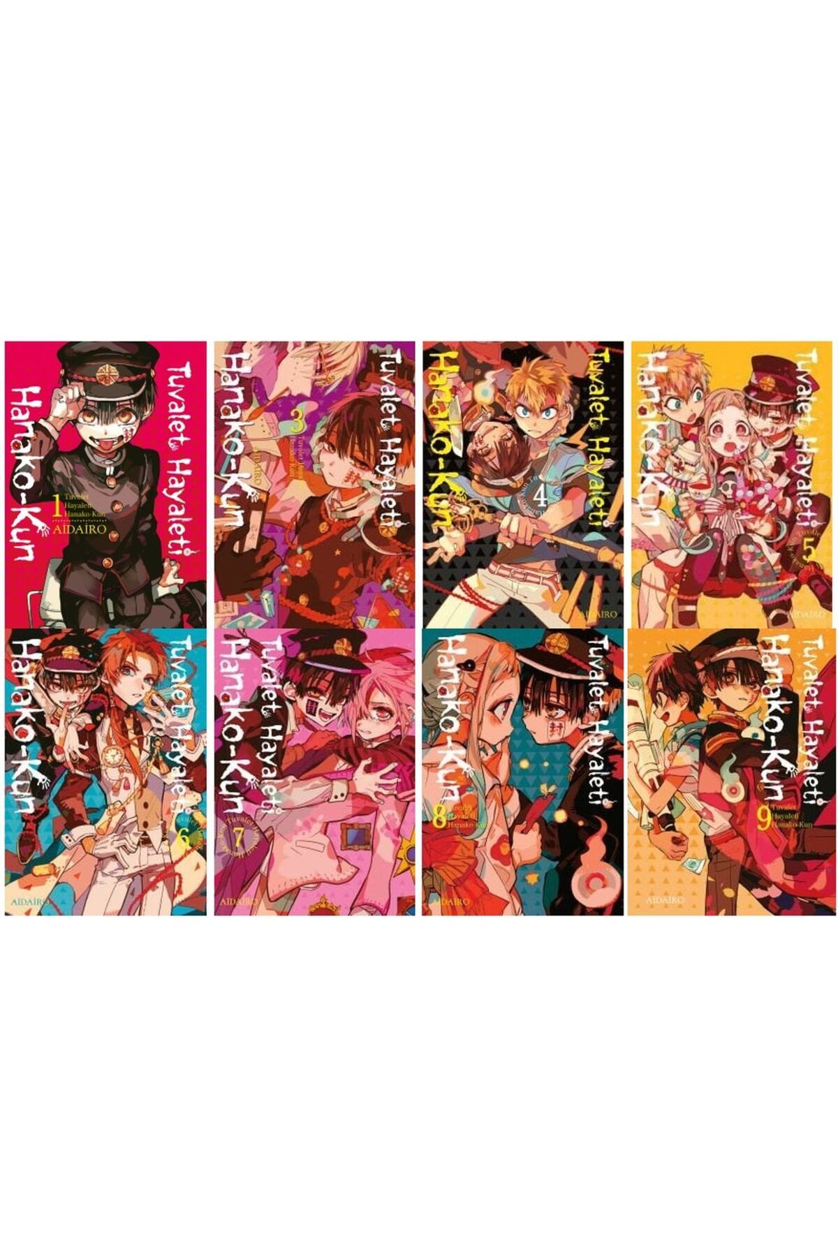 Gerekli Şeyler Yayıncılık Tuvalet Hayaleti Hanako-Kun 1-3-4-5-6-7-8-9 manga seti (8 kitap) 1 adet anime poster hediyeli