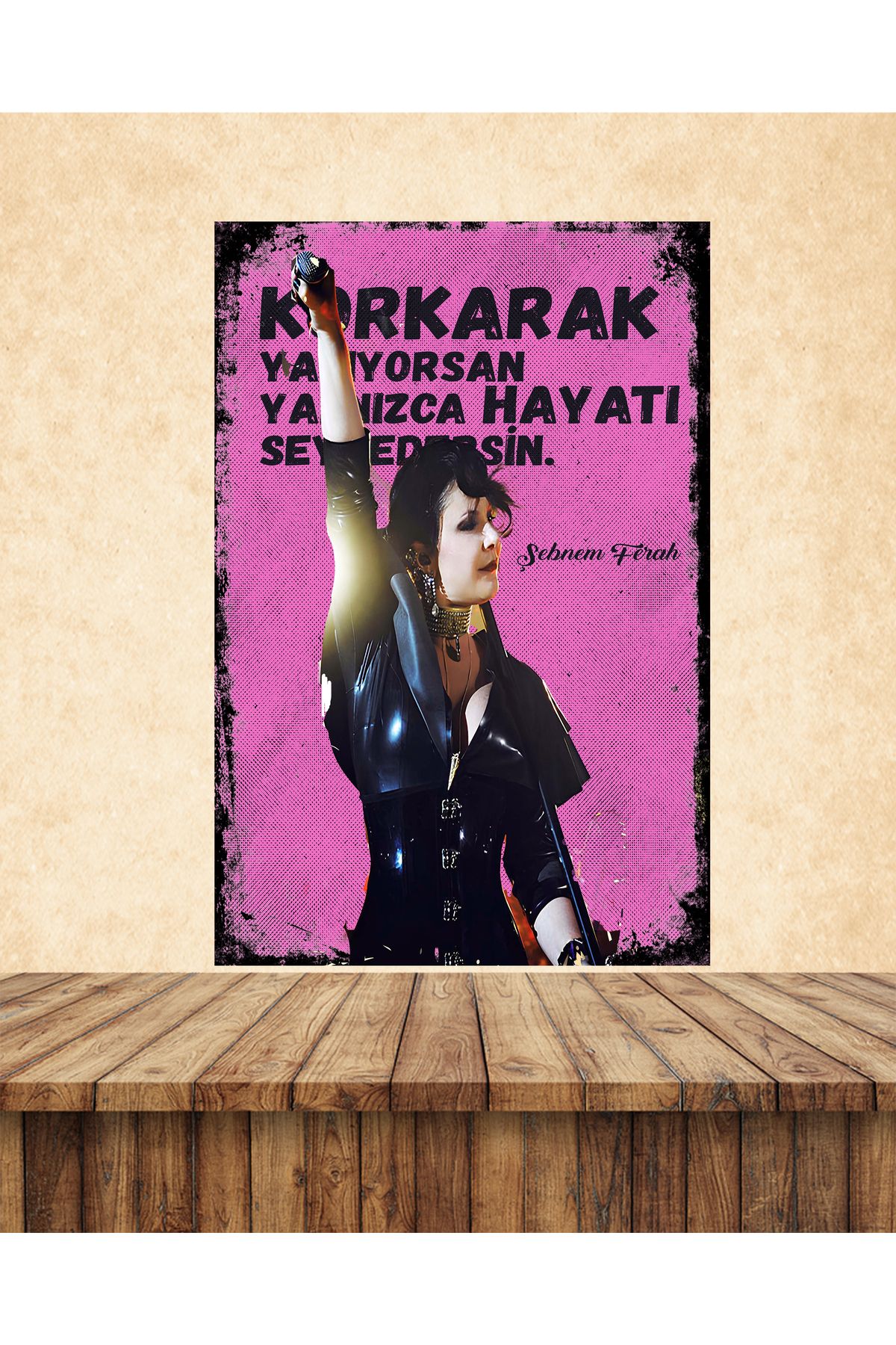 hazalshop Şebnem Ferah Sözler Temalı 1 Adet 20 x 30 MDF Duvar Tablosu Set 0101