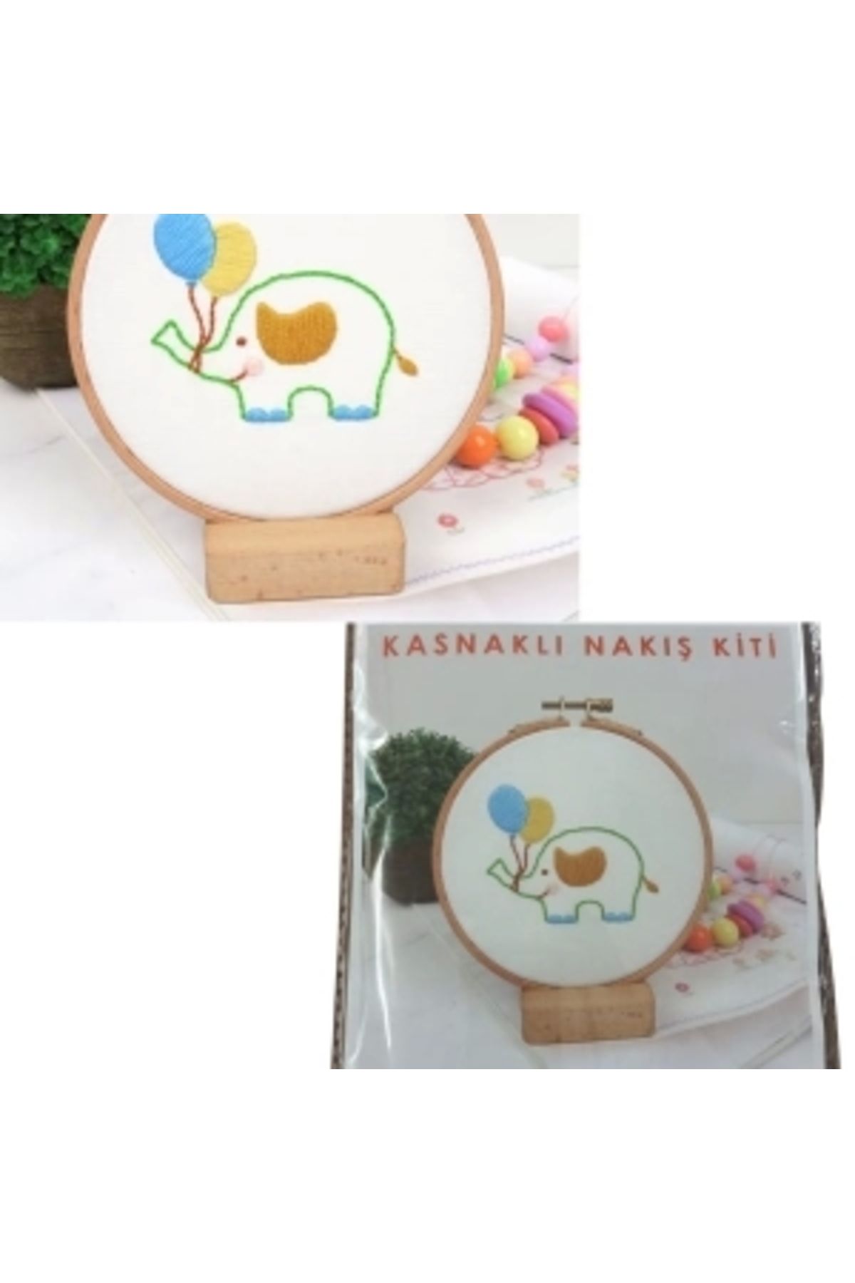 STOREMAX Nakış Kitleri Kasnaklı 8.6 X 6 cm Fil