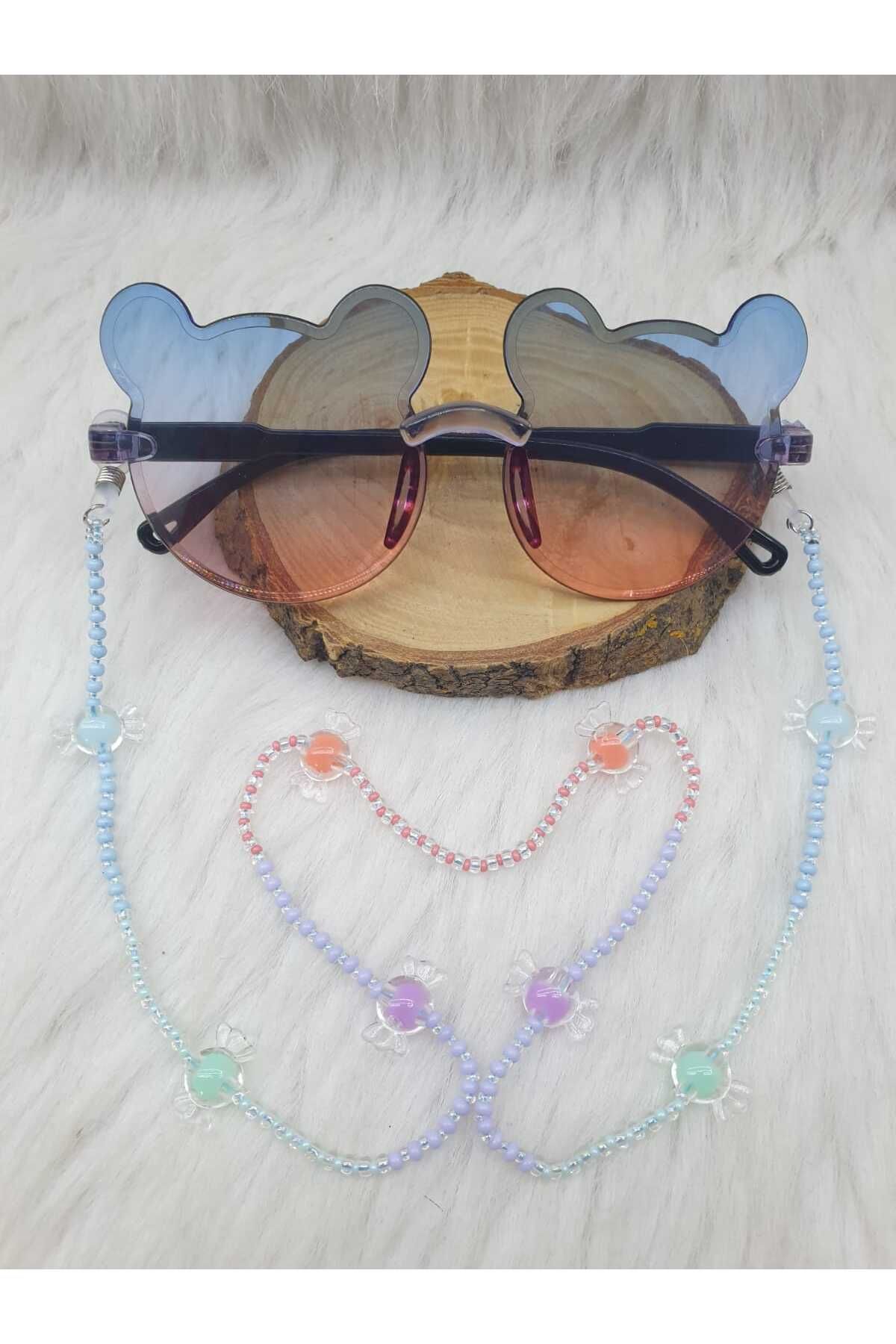 HAPPY HANDMADE ZİNCİR...ŞEKER FİGÜRLÜ ÇOCUK GÖZLÜK ZİNCİRİ ÇOCUK GÖZLÜK ASKISI HEDİYELİK GÖZLÜK AKSESUARI
