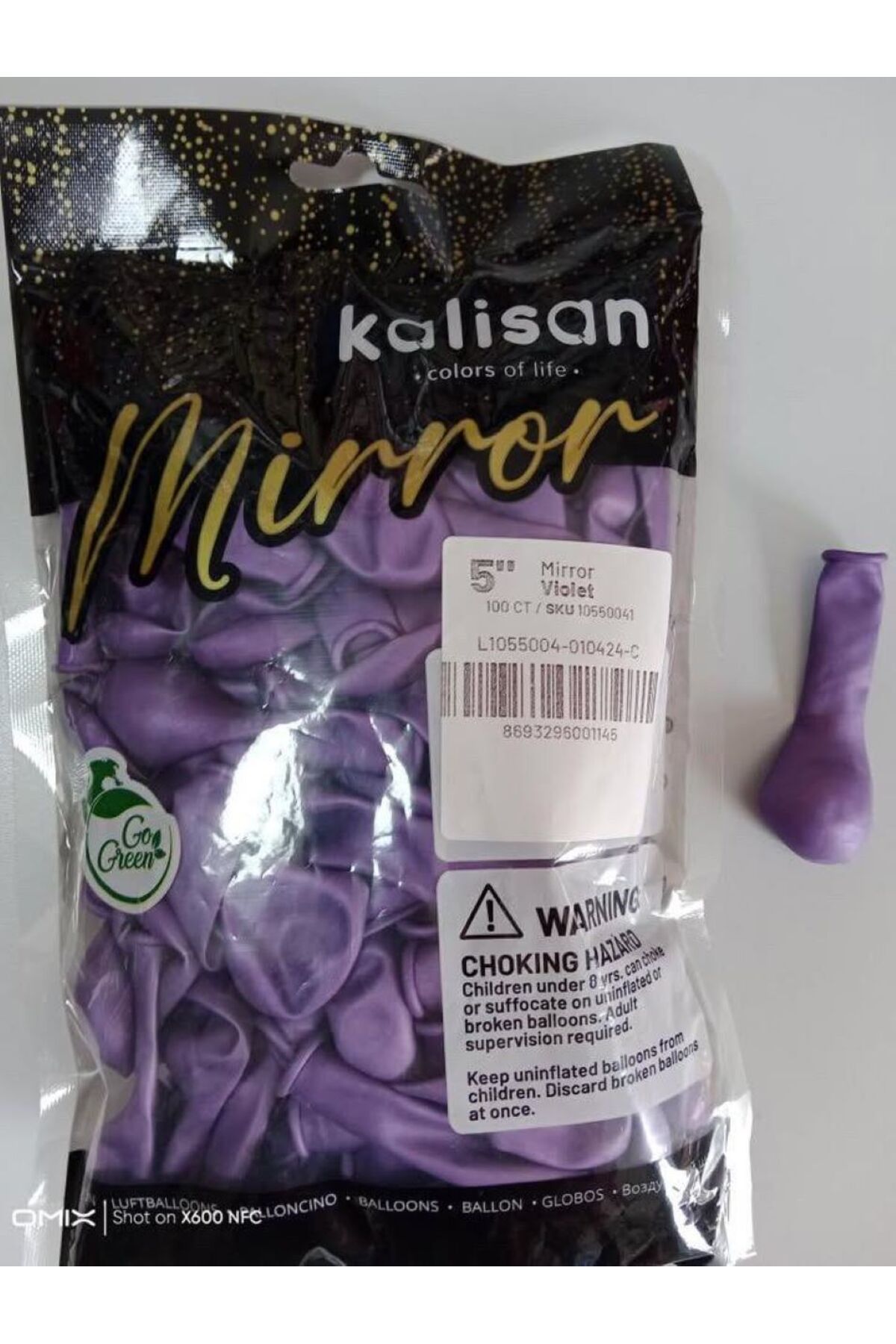 Parti Düşleri 5 İNÇ KROM BALON VİOLET (MENEKŞE) 100 LÜ