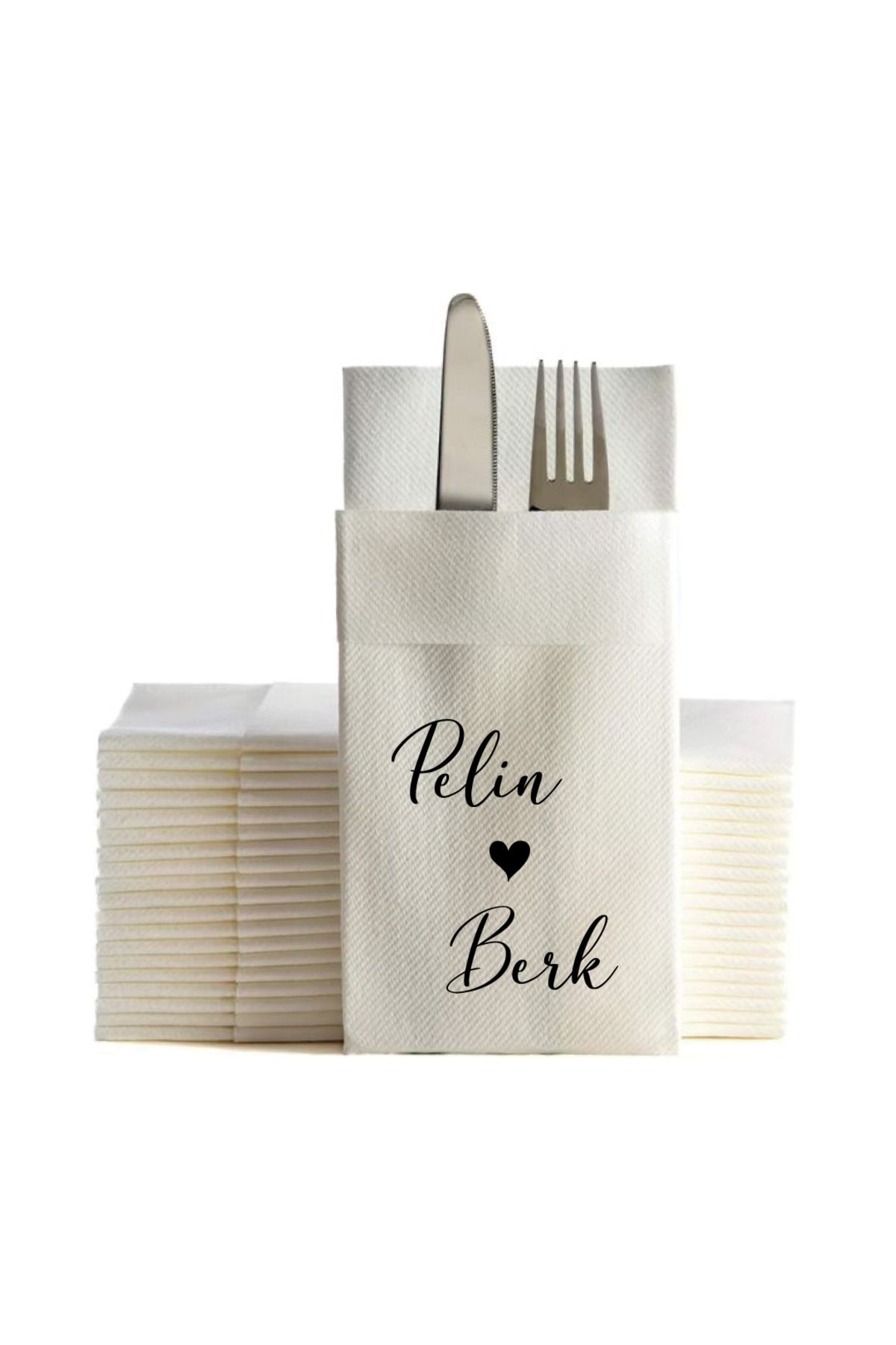 NapkinStore Kişiye Özel Airlaid Peçete 25 Adet - Zena Tasarım NPA19