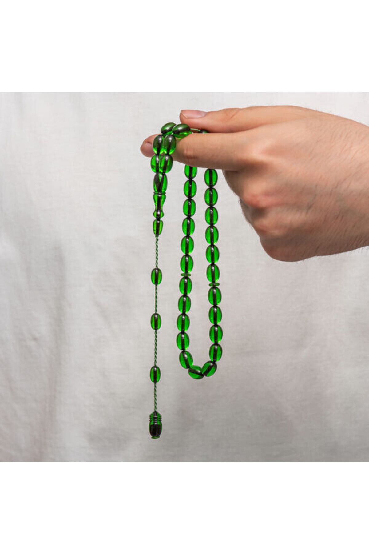 shop Sıkma Kehribar 925 Ayar Gümüş Tesbih