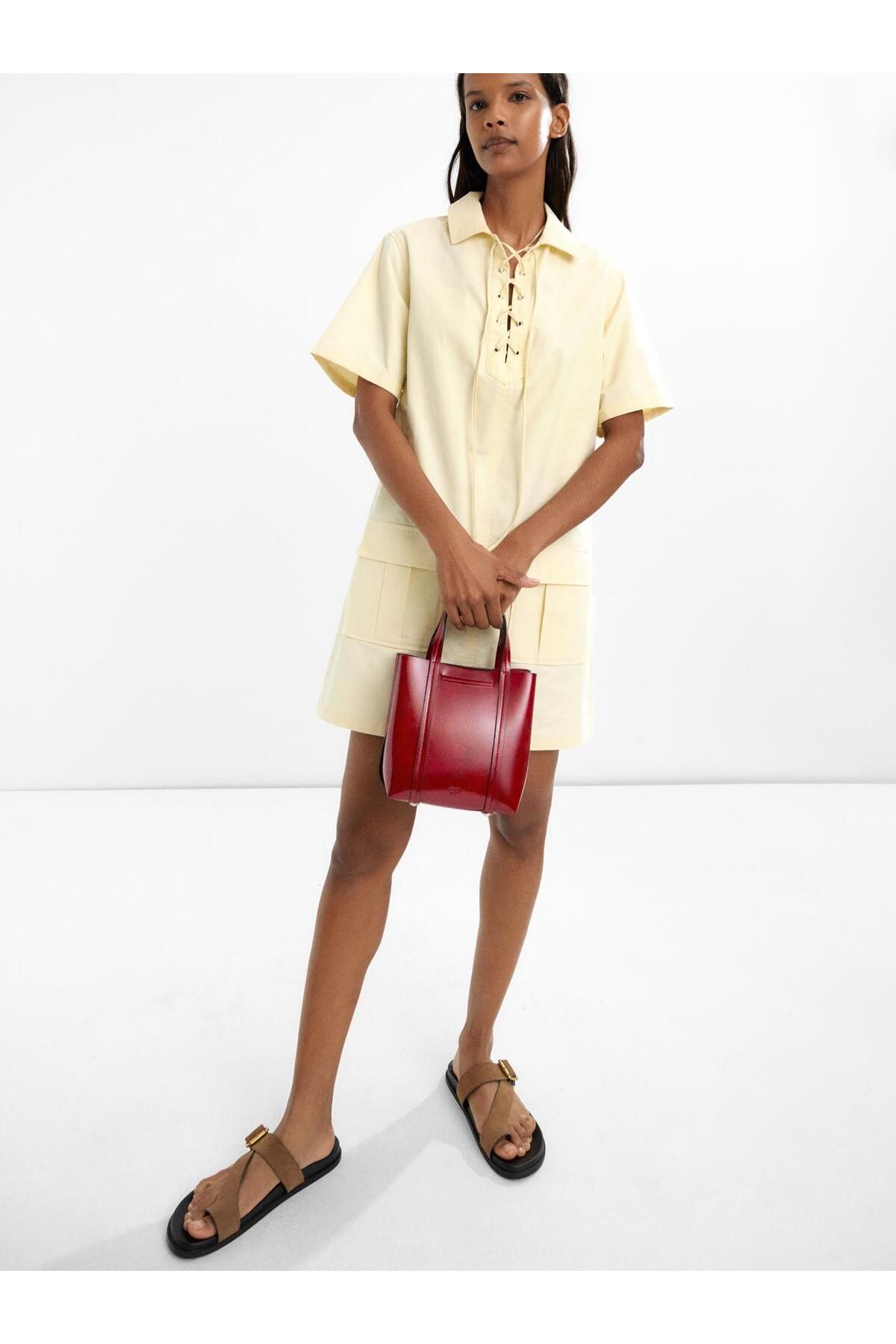 PARFOIS Party Patent Tote Çanta