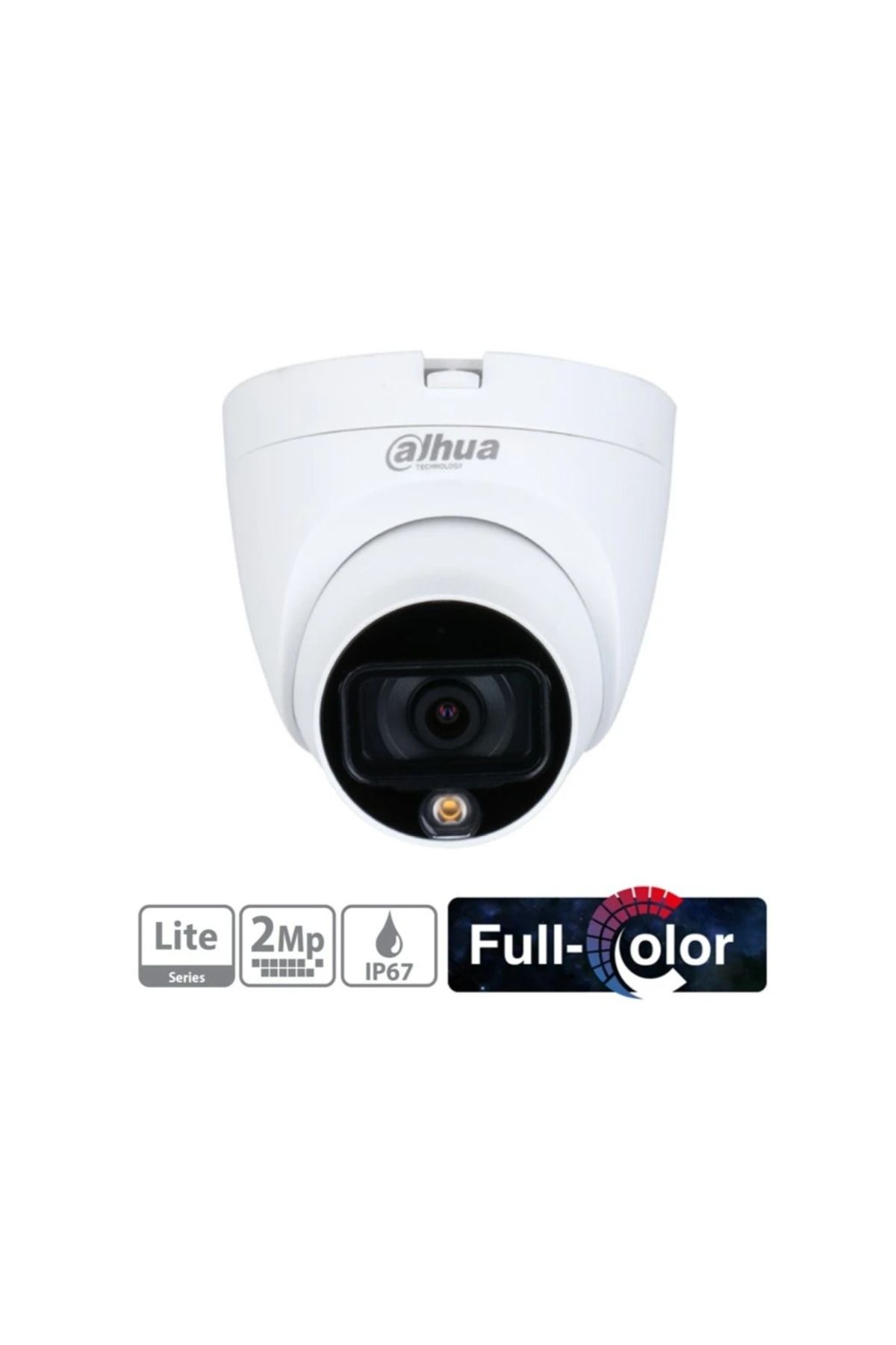DAHUA HAC-HDW1209TLQ-LED-0280B, 2Mpix, 2.8mm Lens, 20 Mt Gece Görüşü, Full Color, 4 IN 1, Dome Kamer