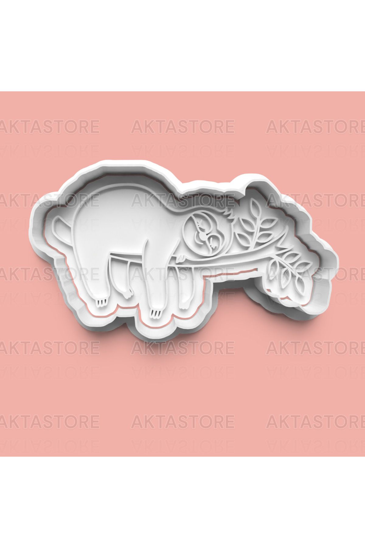 AKTASTORE Tembel Hayvan Kurabiye Kalıbı