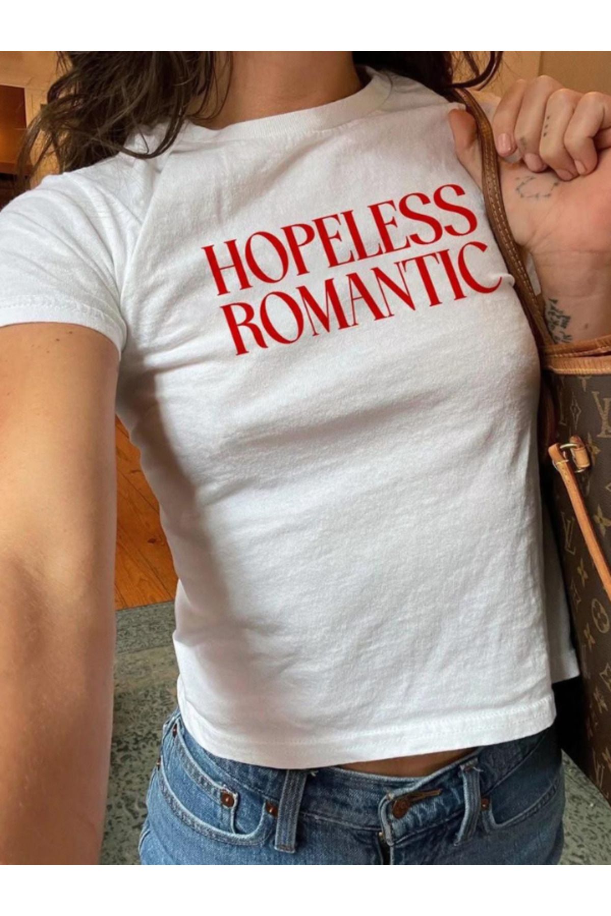 DEEFWEAR DREICH ROMANTIC BASKILI BEYAZ CROP