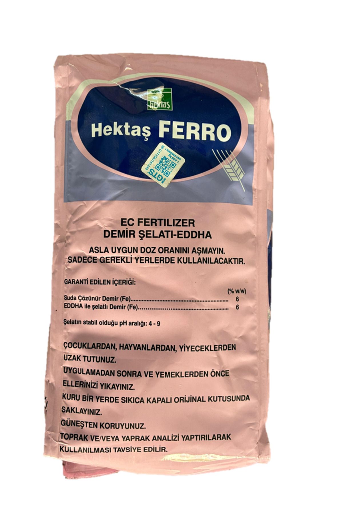 HEKTAŞ Hektaş FERRO – Demir Şelatı EDDHA (Fe %6) - 1KG