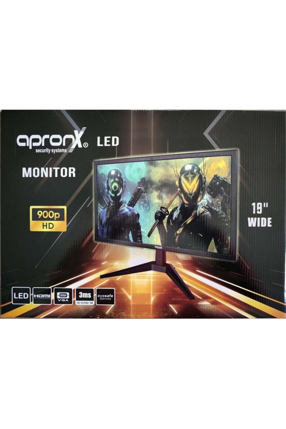 APRONX APX-NW19 900p 19" Led Vga+Hdmi Monitor