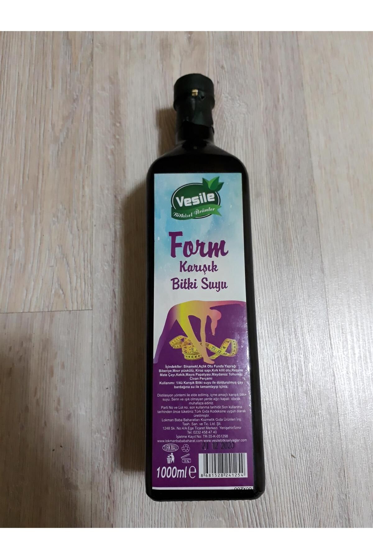 Vesile Form Karışık Bitki Suyu 1 Lt. Cam Şişe