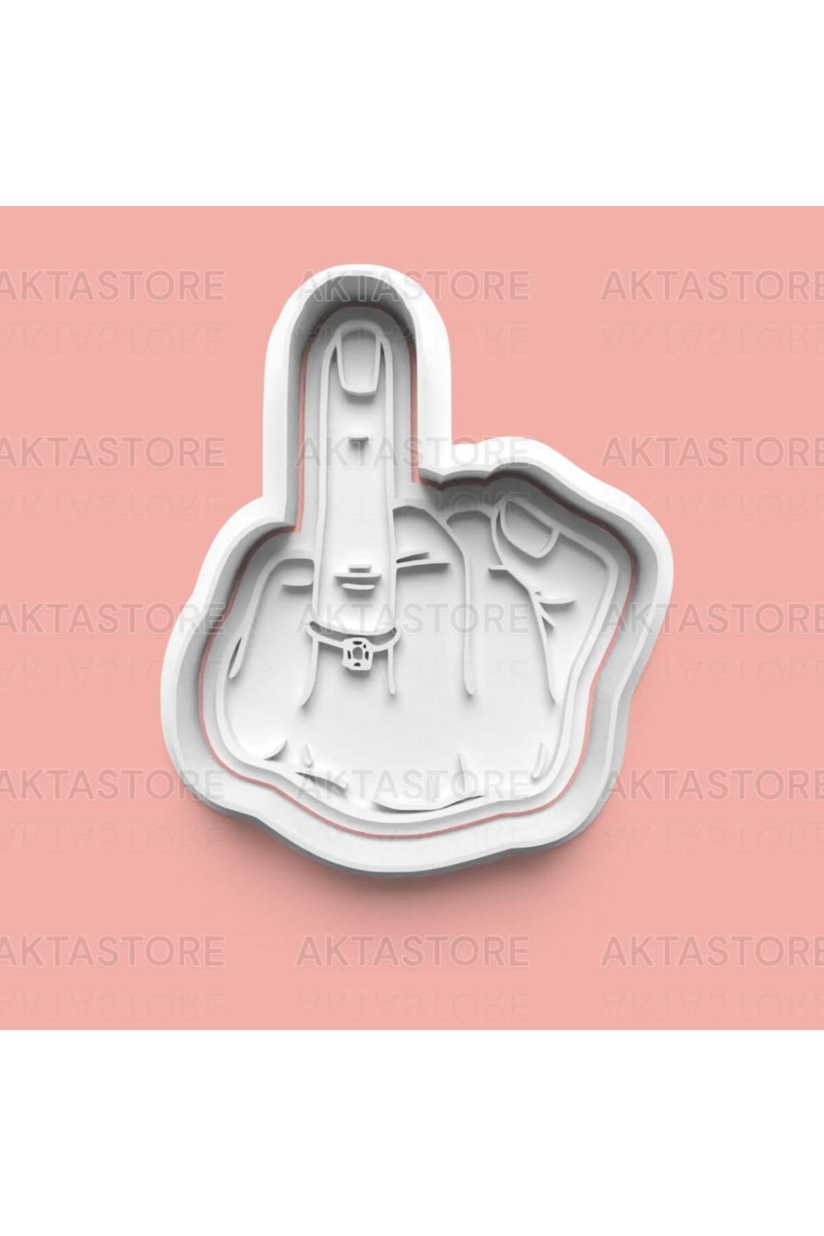 AKTASTORE Yüzük Parmağı Kurabiye Kalıbı