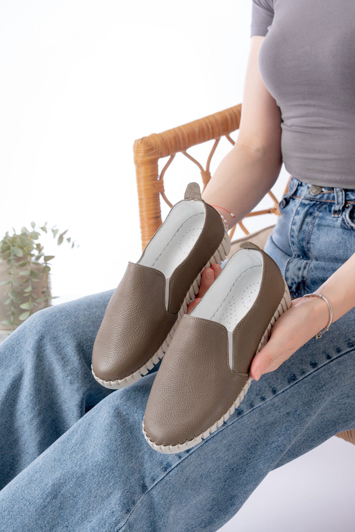 Dericalle shoes Hakiki Deri Kadın Yazlık Ayakkabı