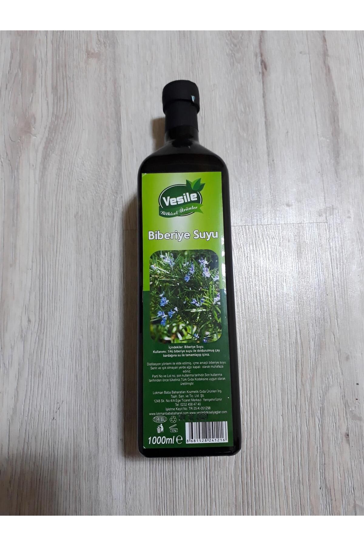 Vesile Biberiye Suyu 1 Lt. Cam şişe