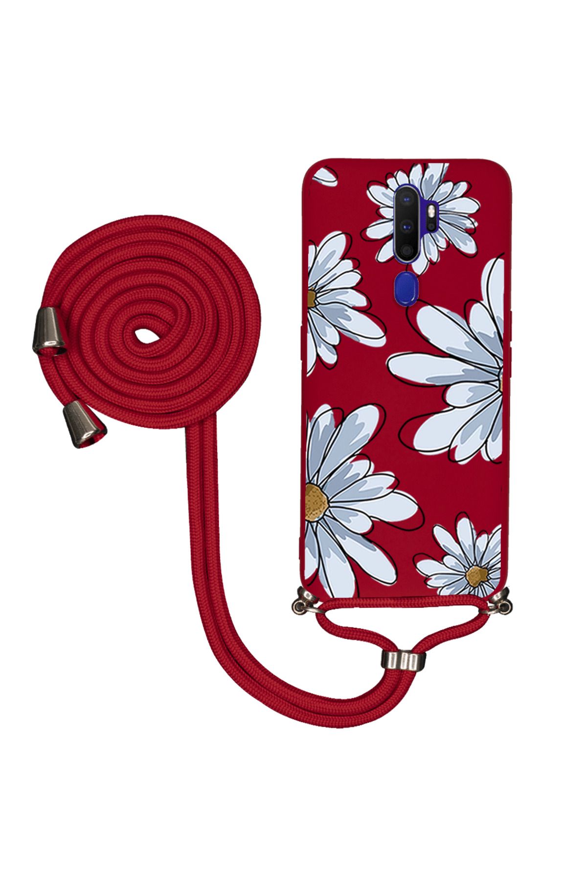 Royaleks Oppo A5 2020 İpli Lansman Kılıf - Papatya