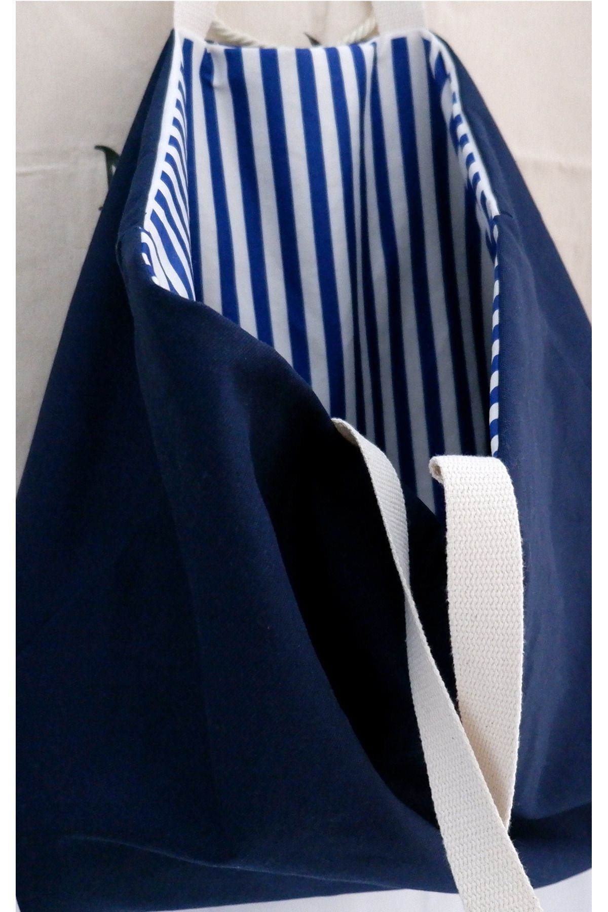 Vedsey-Canvas Multi-Purpose Beach Bag with Double Direction Use 4