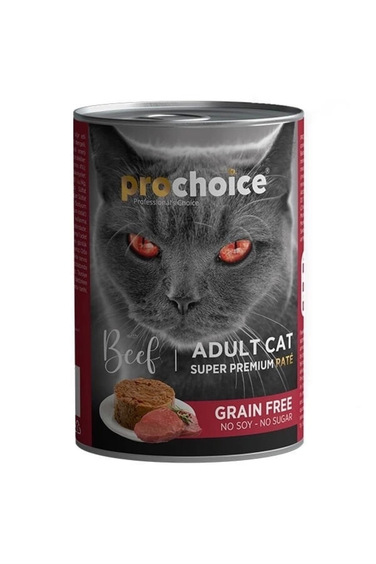 YNT İthalat Pro Choice Adult Biftekli Yetişkin Konserve Kedi Maması 400 Gr