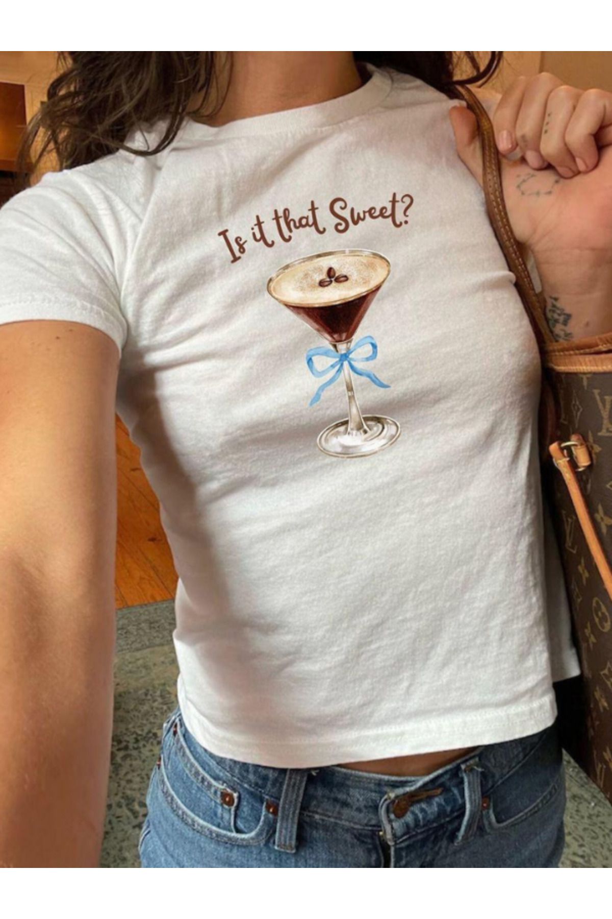 DEEFWEAR DREICH IS IT THAT SWEET BASKILI BEYAZ CROP