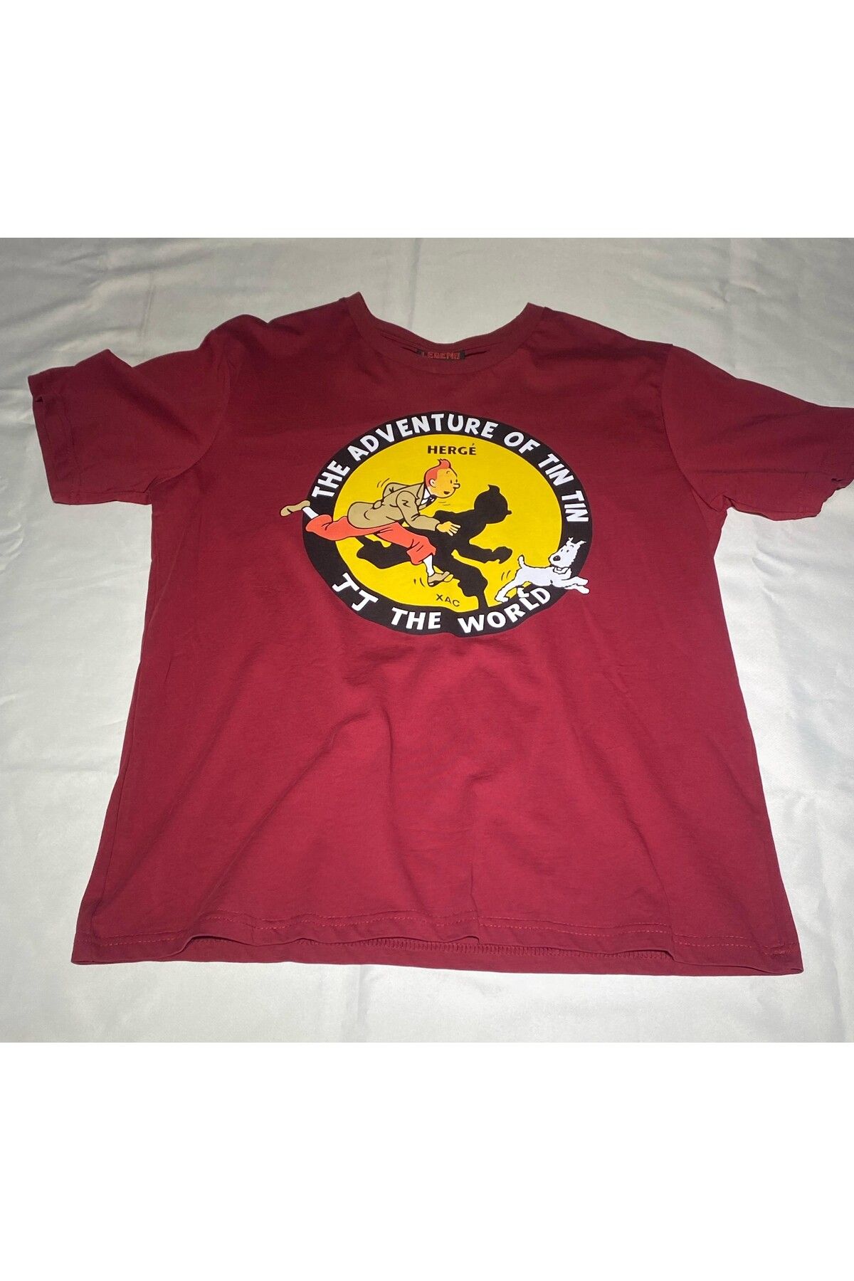 Atlantis Tshirt Legend Kırmızı Tintin 90 Years Baskılı Regular