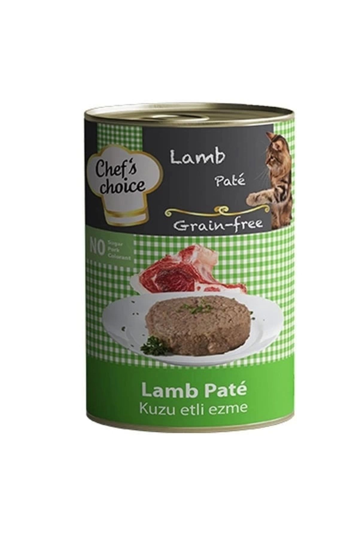 YNT İthalat Chefs Choice Kıyılmış Kuzulu Yetişkin Konserve Kedi Maması 400 Gr