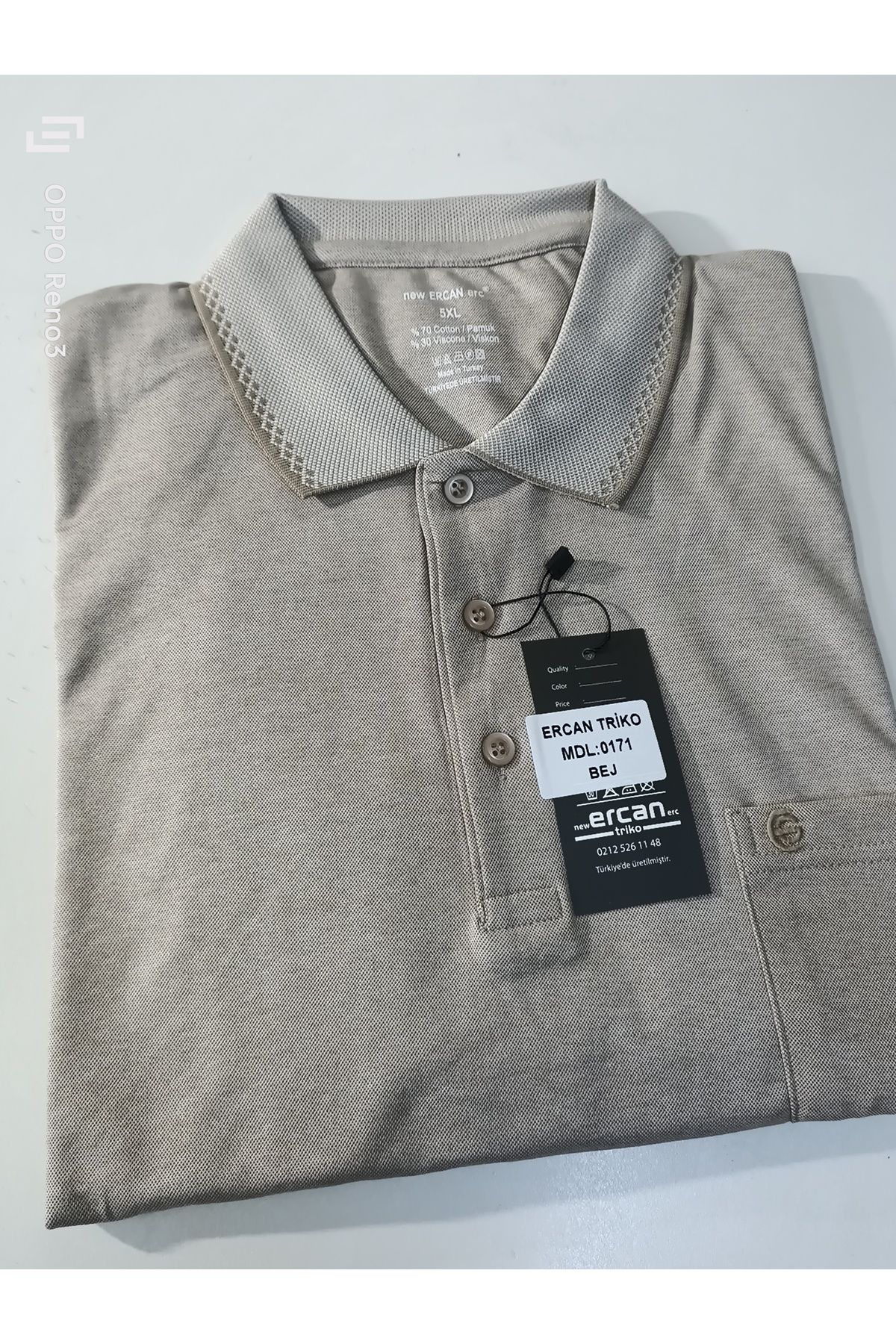 ercan triko kısa kol tek cepli pamuklu büyük beden L-6XL ARASI yakalı t-shirt