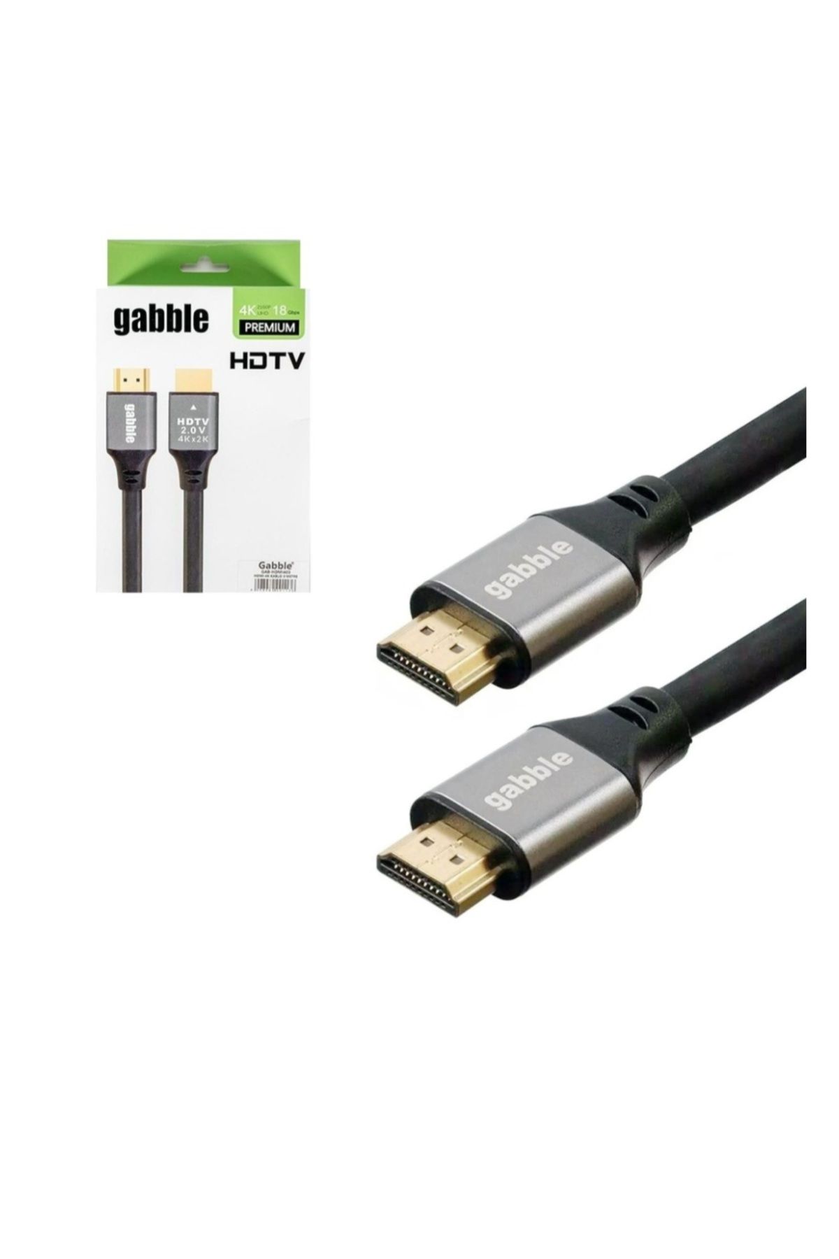 GABBLE 3 metre örgü HDMI kablo altın uçlu
