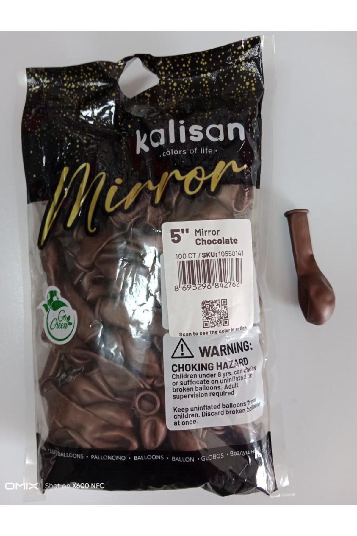 Parti Düşleri 5 İNÇ KROM BALON CHOCOLATE (ÇİKOLATA) 100 LÜ