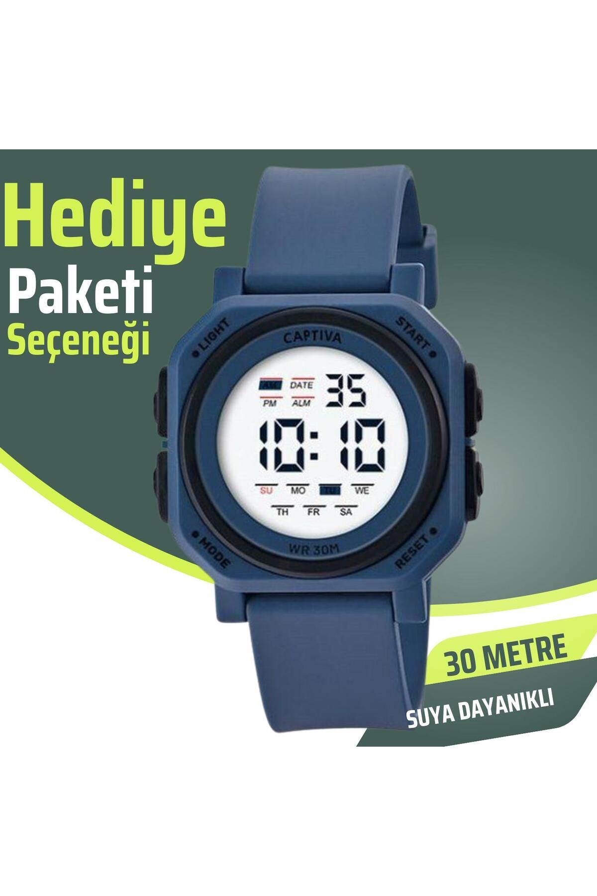 captiva 30 Metre Suya Dayanıklı Alarm Ve kronometre Özellikli Kol Saati